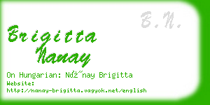 brigitta nanay business card